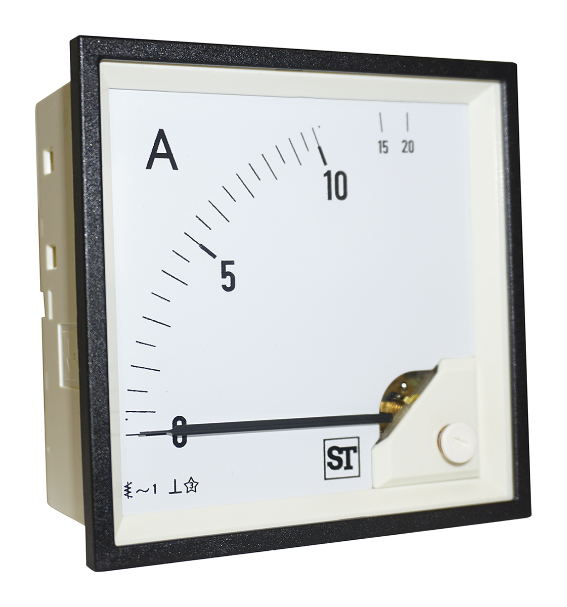 Sifam Tinsley Sigma Analogue Panel Ammeter 10A AC, 92mm x 92mm Moving Iron