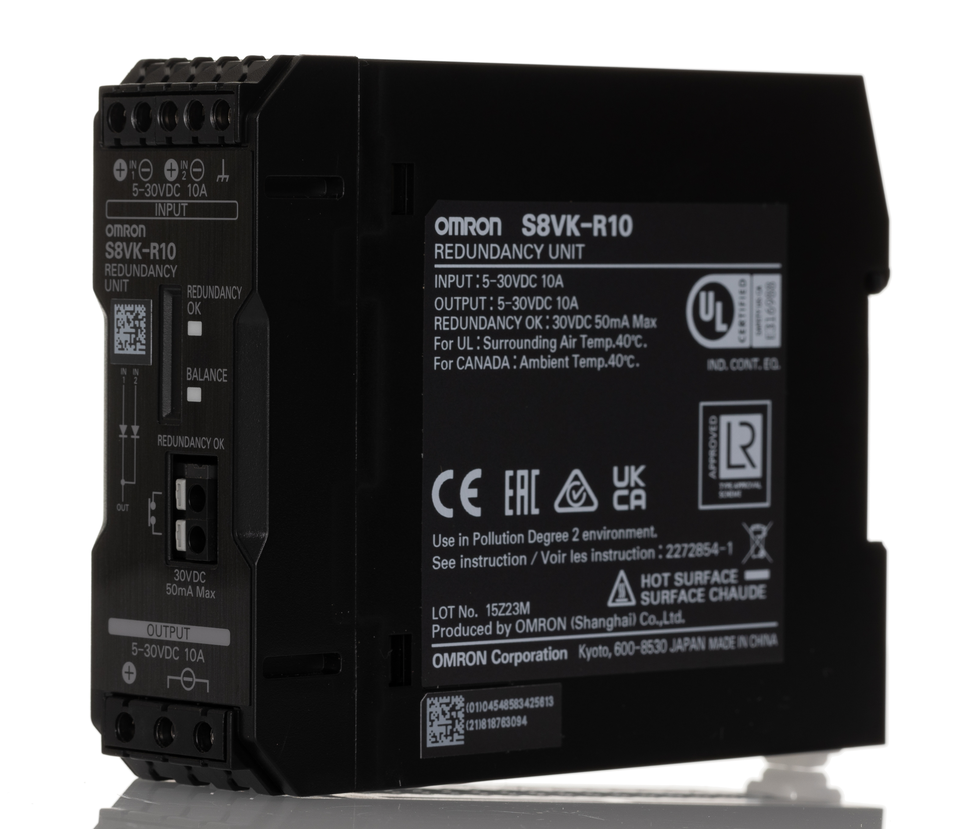 Omron Redundancy module, for use with S8VK-G, S8VK-R Series
