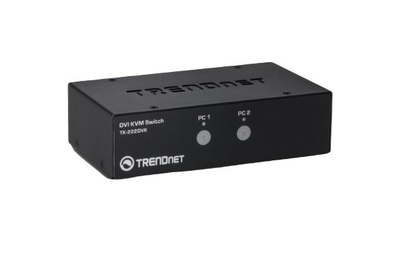 Trendnet 7 Port Dual Monitor USB DVI KVM Switch, 3.5 mm Jack 2560 x 1600 Maximum Resolution
