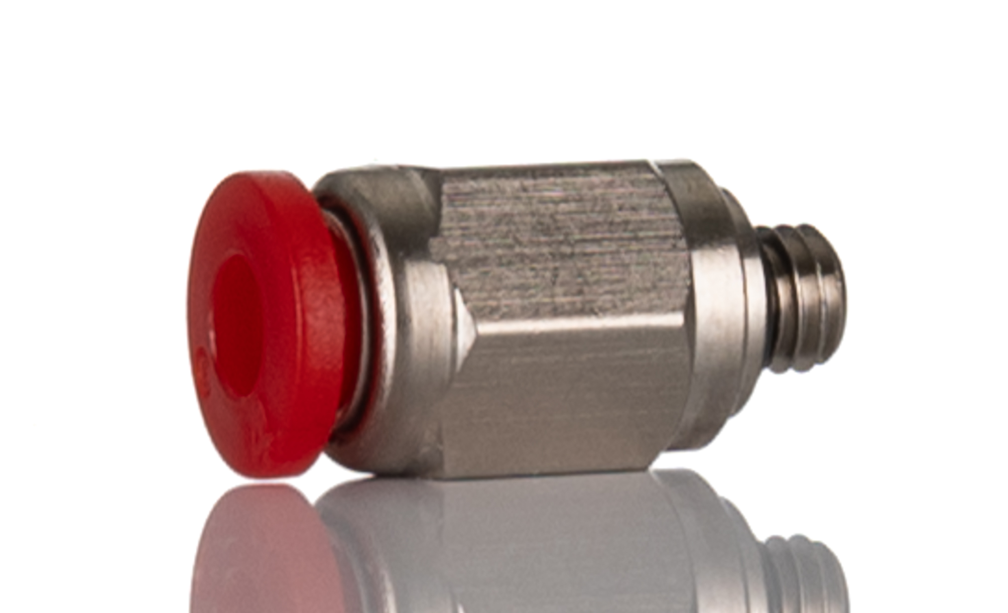 Norgren Pneufit C Series Straight Fitting, M5 Male to Push In 4 mm, Threaded-to-Tube Connection Style, C0225