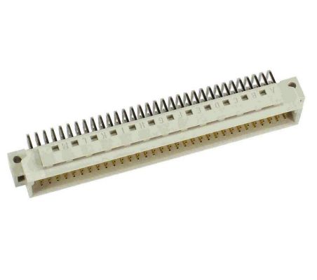 HARTING DIN 41612 96 Way 2.54mm Pitch, Type Connector Class C1, C2, 3 Row, Angled DIN 41612 Connector, Plug