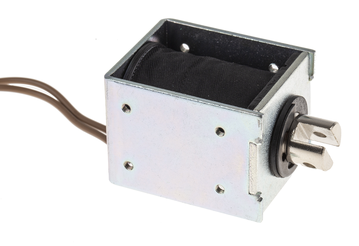 RS PRO Linear Solenoid, 24 V dc, 50 x 37 x 41 mm