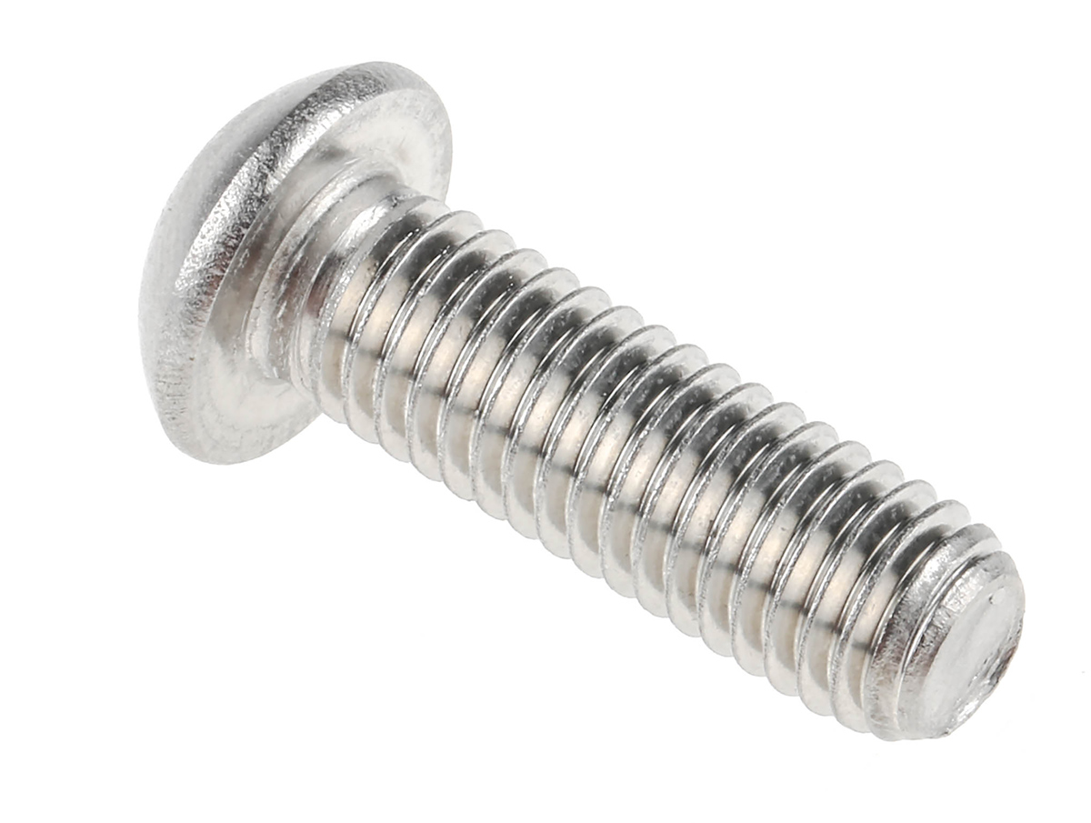RS PRO Stainless Steel Hex Socket Button Screw, ISO 7380, M8 x 25mm