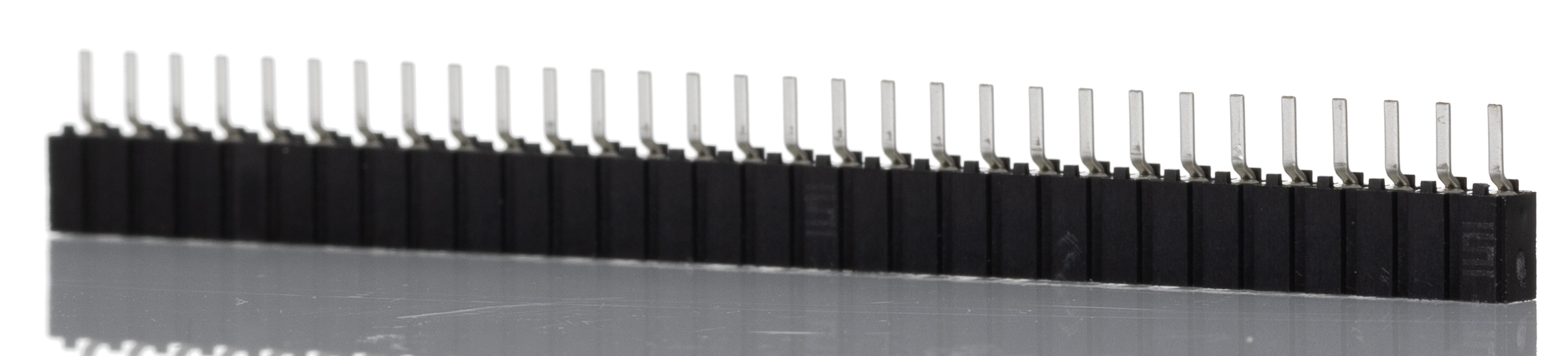 Samtec CES Series Straight Through Hole Mount PCB Socket, 30-Contact, 1-Row, 2.54mm Pitch, Through Hole Termination
