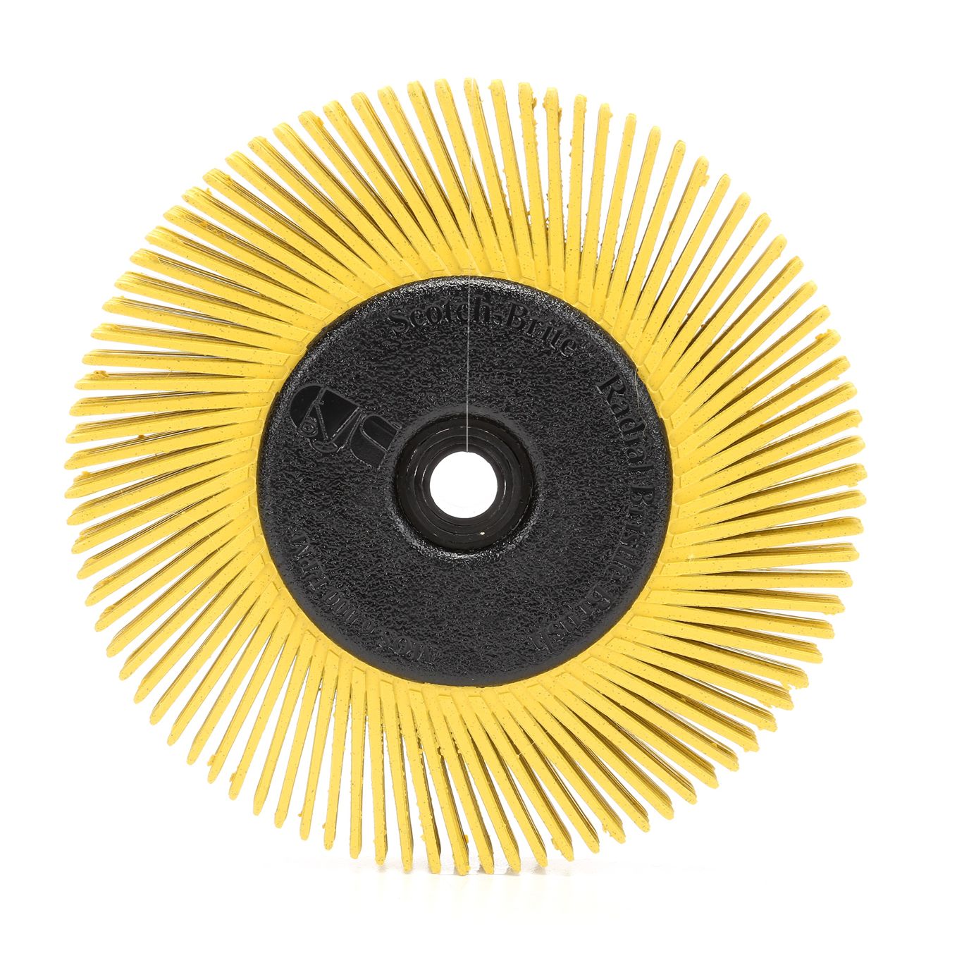 3M Brass Circular Abrasive Brush, 6in Diameter