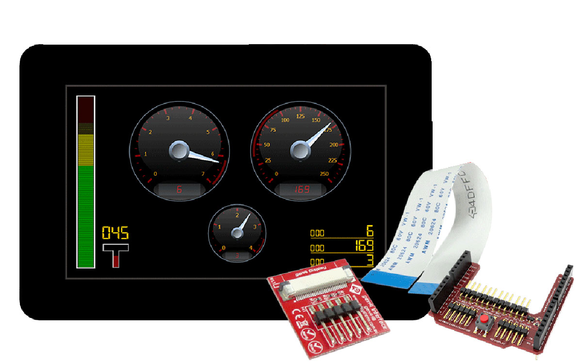 4D Systems, gen4 5in Arduino Compatible Display with Capacitive Touch Screen