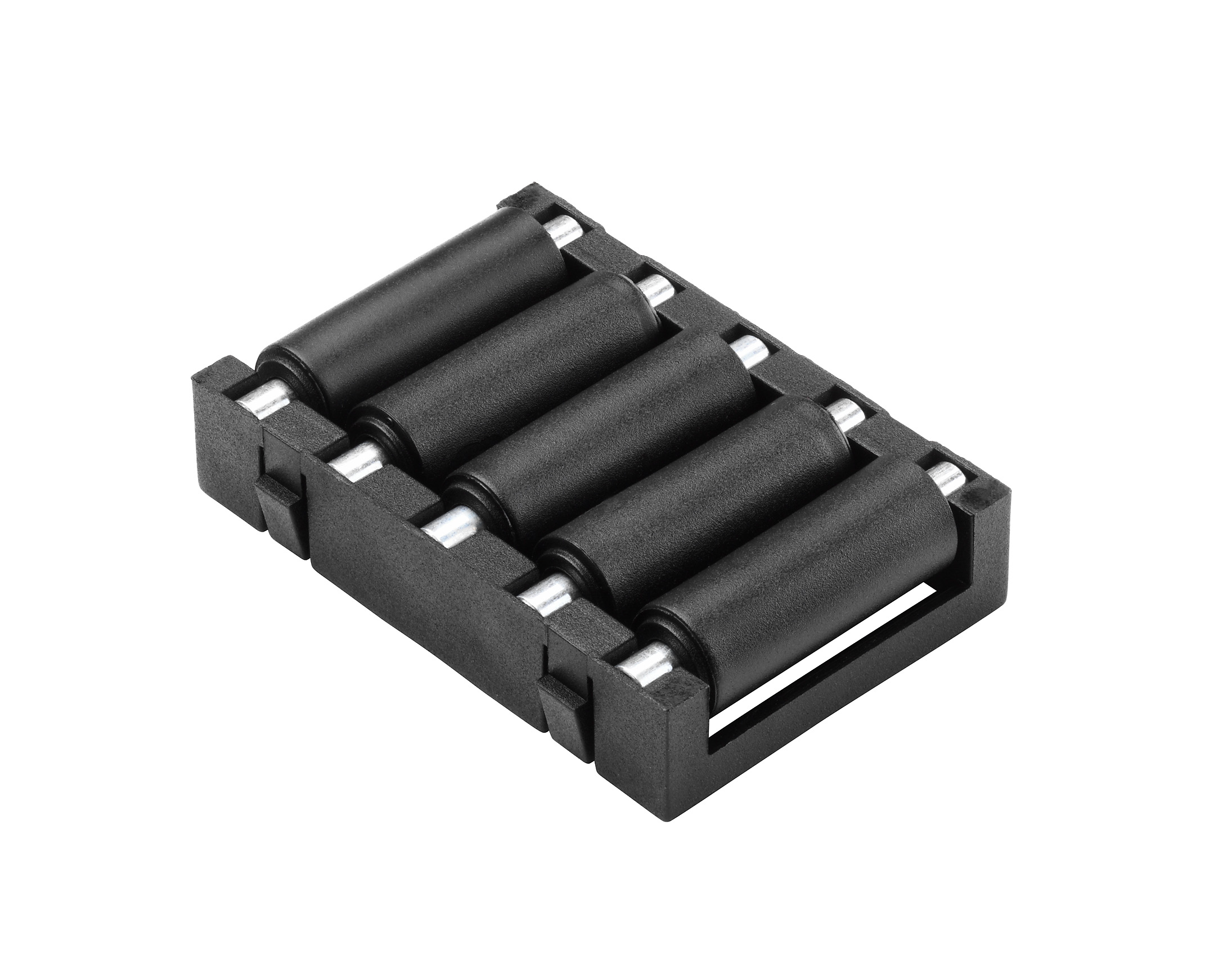 RS PRO Zinc Plated Steel Round Conveyor Roller 9mm Dia. x 50mm L, 100N Load Capacity