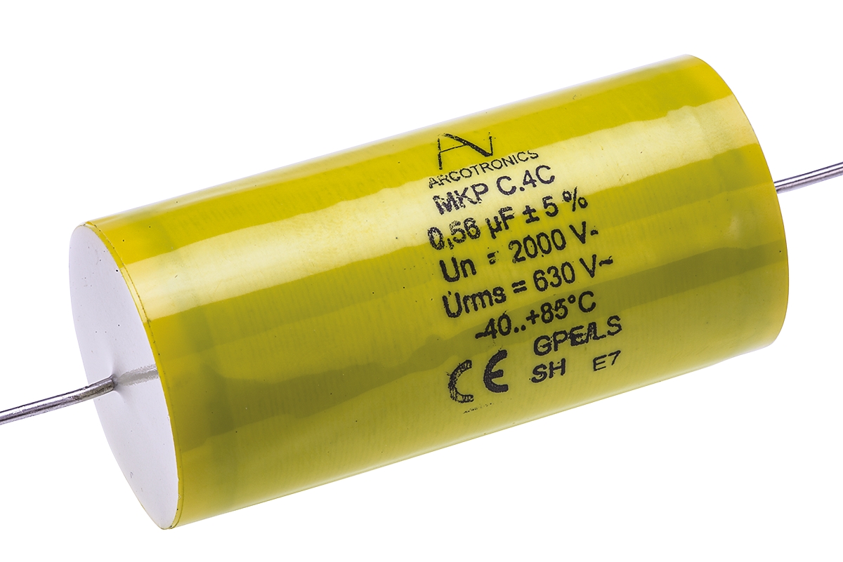 KEMET C4C Metallised Polypropylene Film Capacitor, 2kV dc, ±5%, 560nF, Through Hole