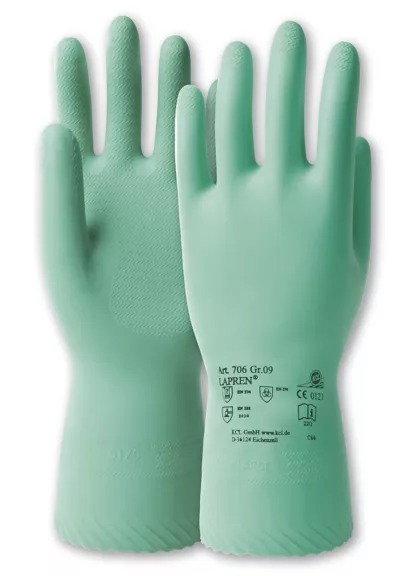 Honeywell Safety Lapren Green Chloroprene Work Gloves, Size 9