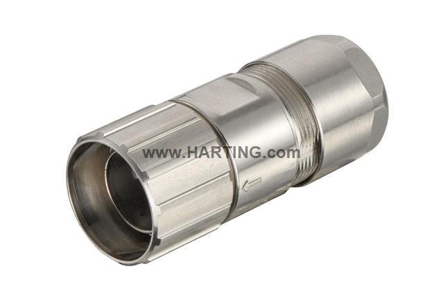 HARTING Han M23 Signal Heavy Duty Power Connector Housing, M23 Thread, Straight