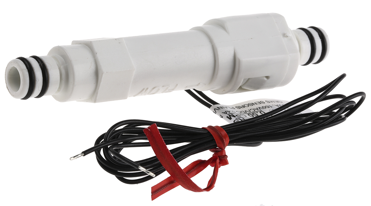 Gems Sensors FS-380P Series Piston Flow Switch for Liquid, 0.5 gal/min Max
