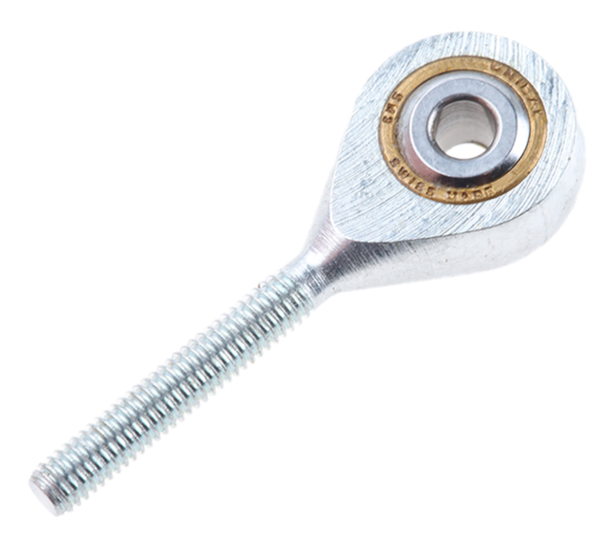 RS PRO M3 x 0.5 Male Steel Rod End, 3mm Bore, 33mm Long, Metric Thread Standard, Male Connection Gender