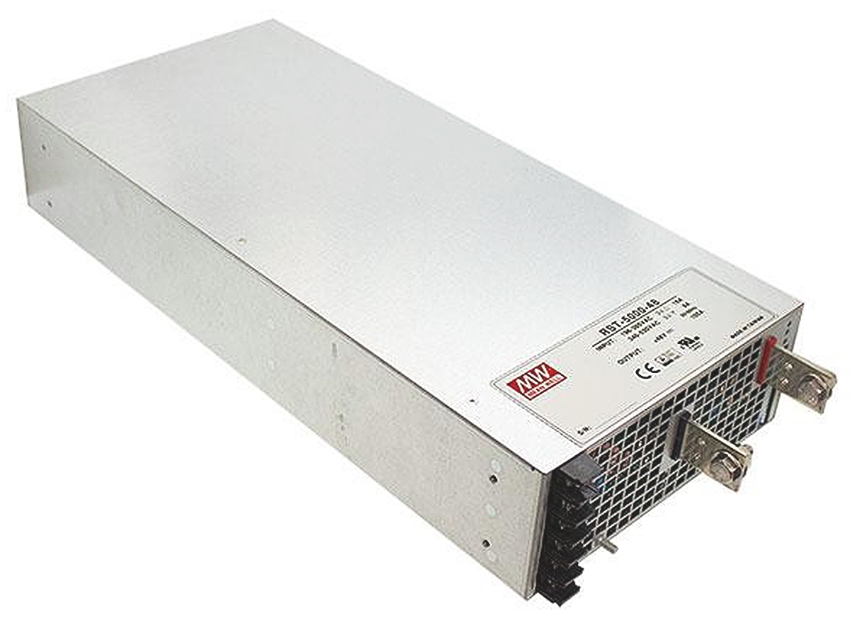 MEAN WELL Switching Power Supply, RST-5000-24, 24V dc, 200A, 4.8kW, 1 Output, 196 → 305 V ac, 340 → 530 V