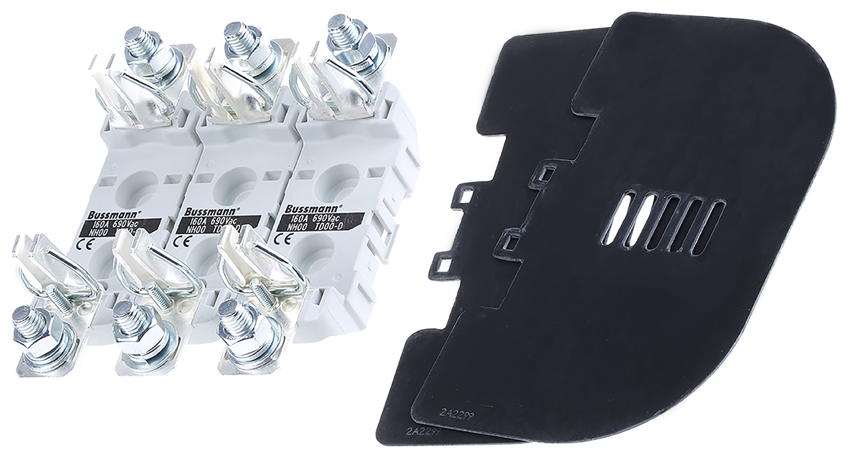 Eaton 160A Rail Mount Fuse Holder for 00 Fuse, 3P, 690V ac