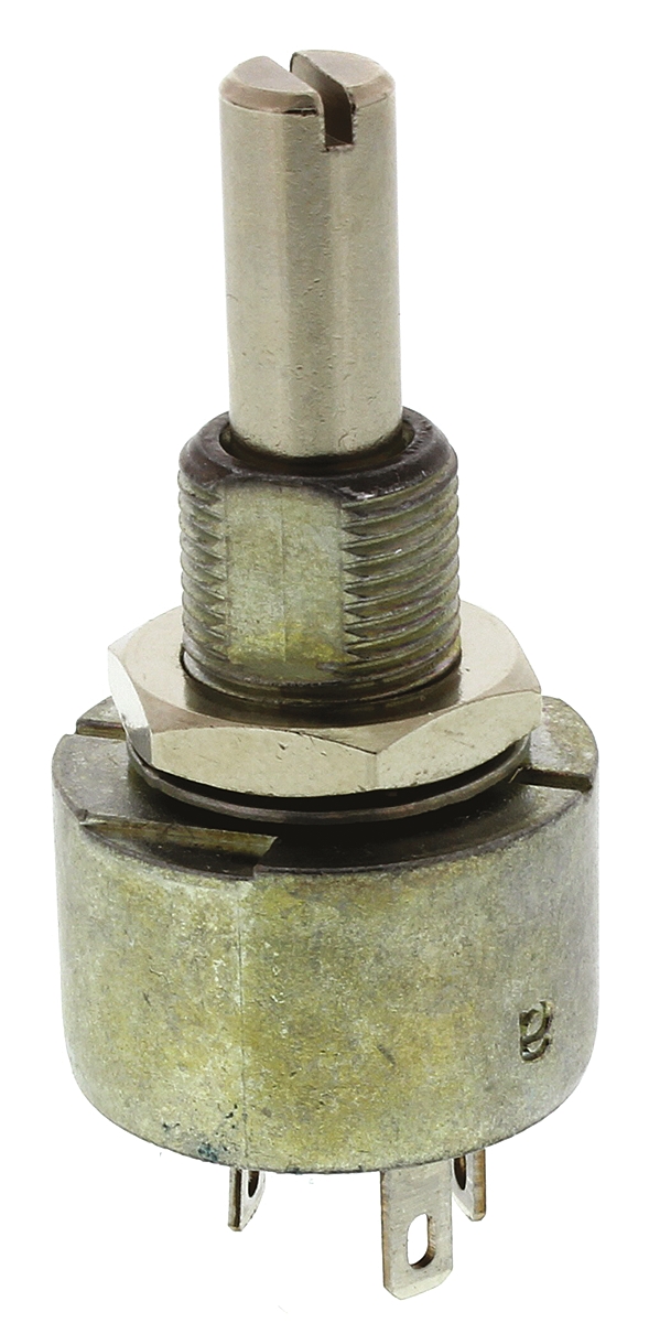 Vishay PE30 470Ω Rotary Potentiometer 1-Gang Panel Mount, PE30L0FL471KAB