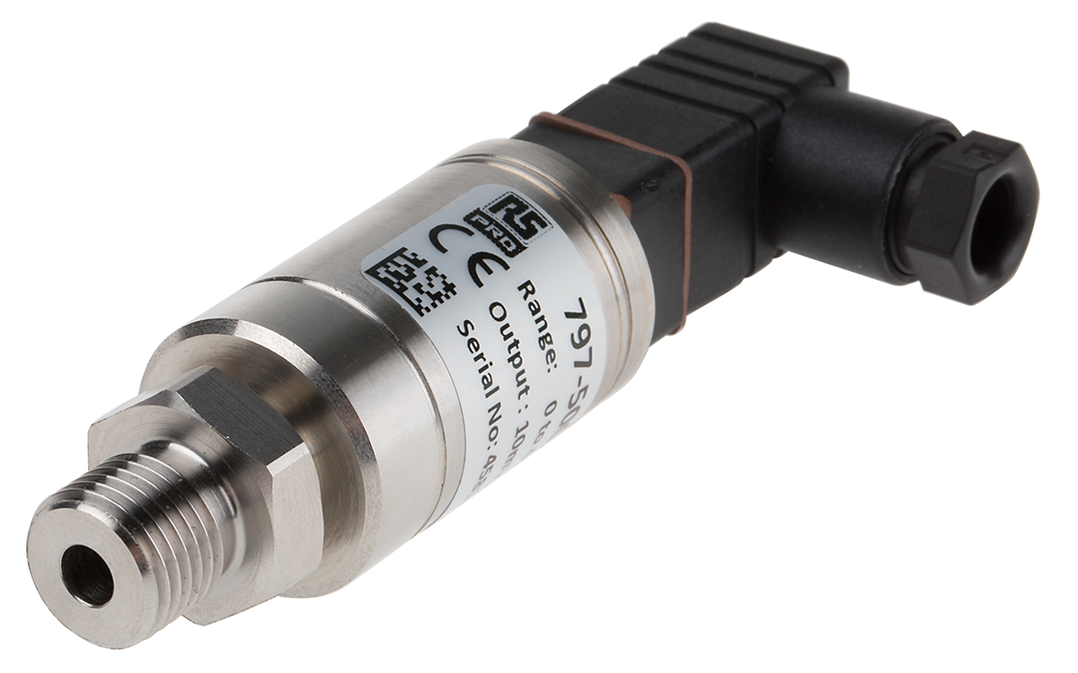 RS PRO Pressure Sensor, 0bar Min, 400bar Max, Voltage Output, Relative Reading