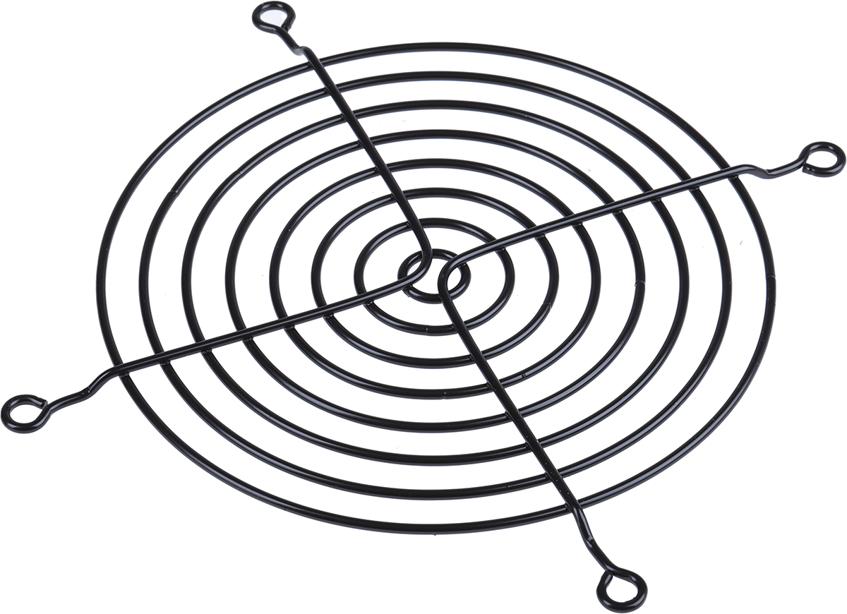 RS PRO Steel Finger Guard for 120mm Fans, 104.8mm Hole Spacing