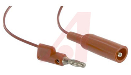 Mueller Electric Crocodile Clip Lead, 10A, 300V, Red, 600mm Lead Length