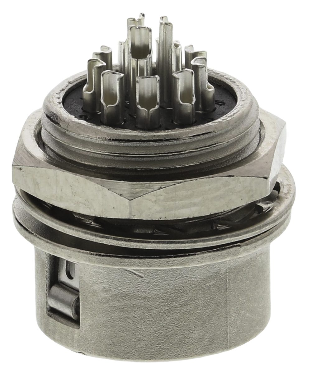 Hirose Circular Connector, 12 Contacts, Panel, Miniature Connector, Socket, Female, HR10 Series