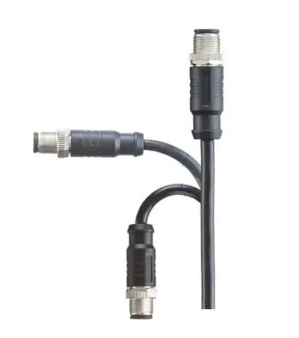 Amphenol Industrial Male 8 way M12 to Sensor Actuator Cable, 1 m