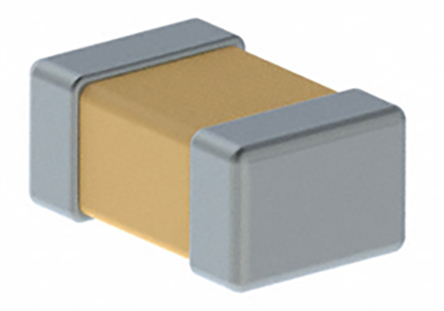 KEMET 3.3nF Multilayer Ceramic Capacitor MLCC, 50V dc V, ±5% , SMD