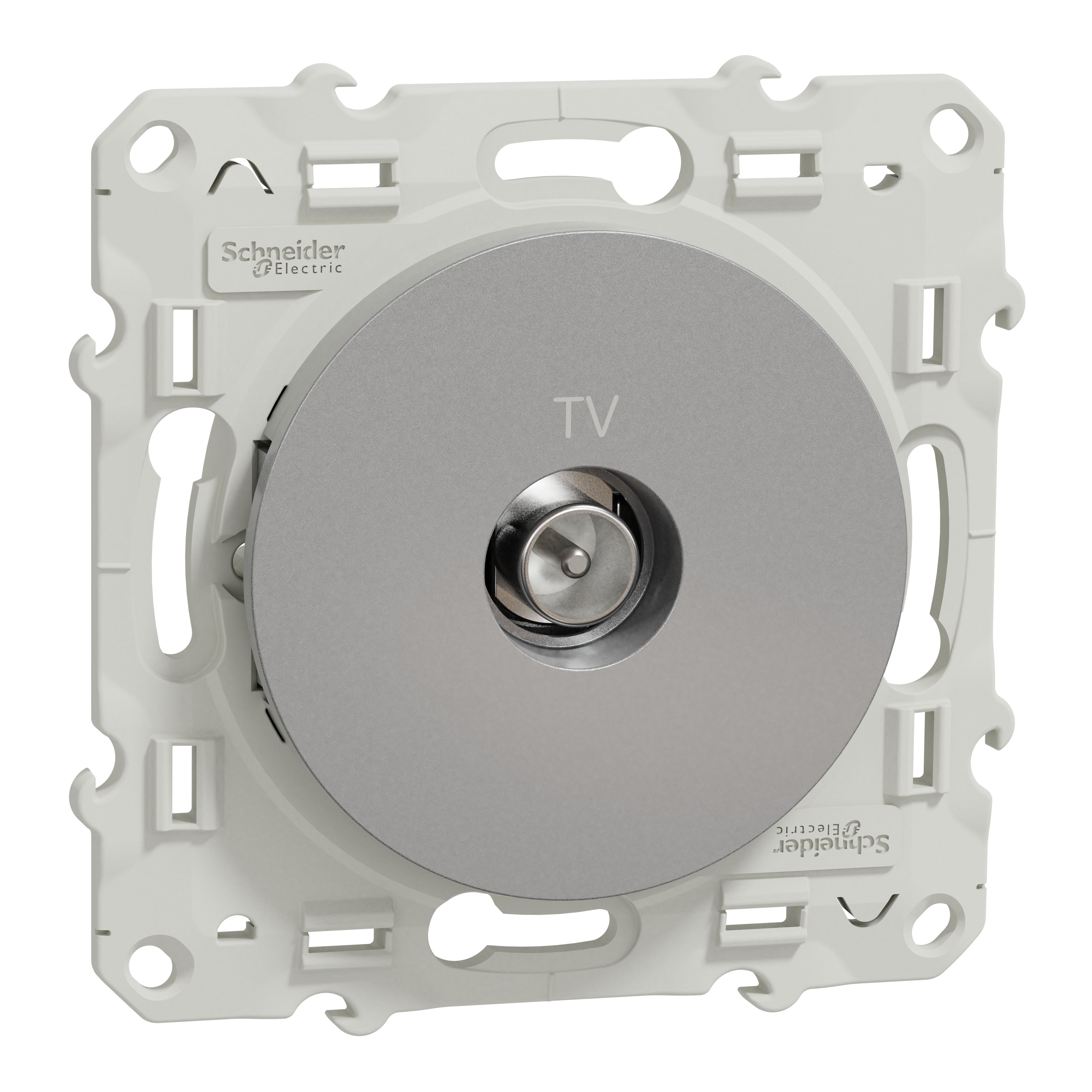 Schneider Electric Grey, 1 Gang, Odace