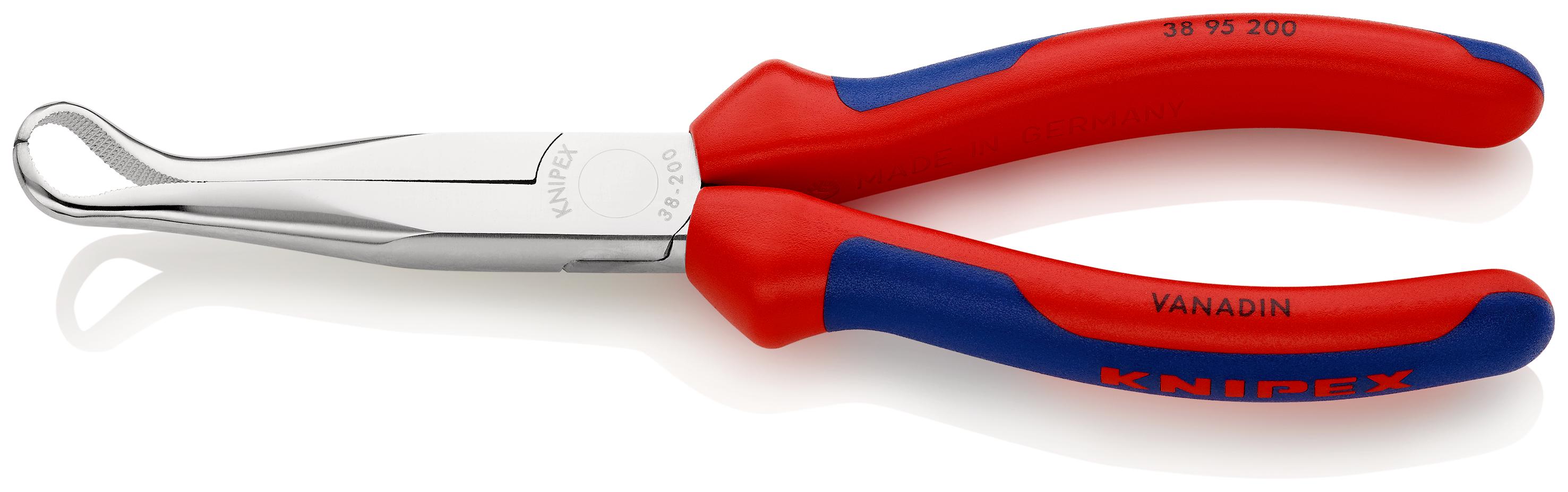 Knipex 38 95 200 Pliers, 200 mm Overall, Straight Tip, 73mm Jaw