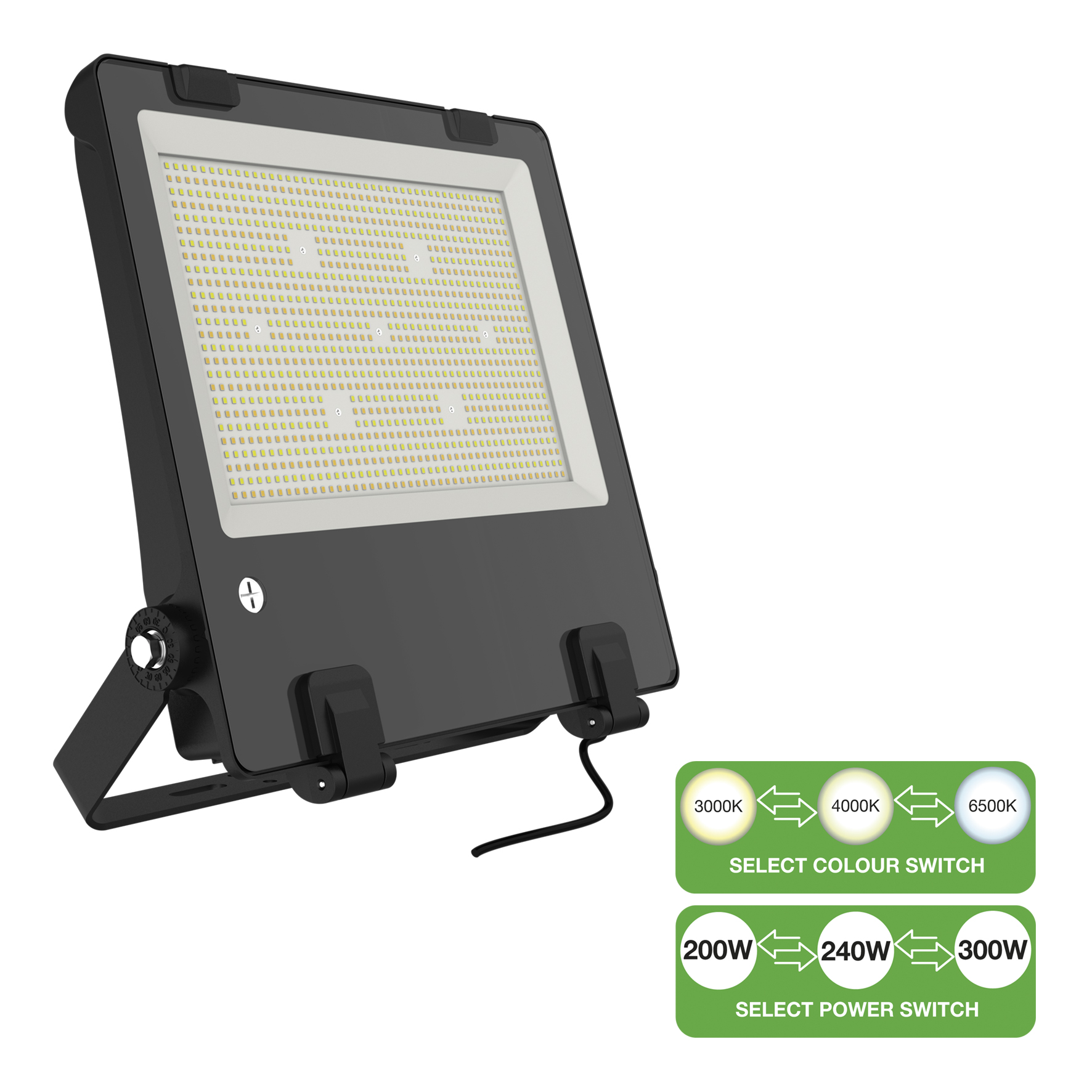 Bailey Electric & Electronics bv LED Floodlight LED Floodlight, 1 LED, 300 W, 25000 - 42000 lm, IP66, 220 - 260 V