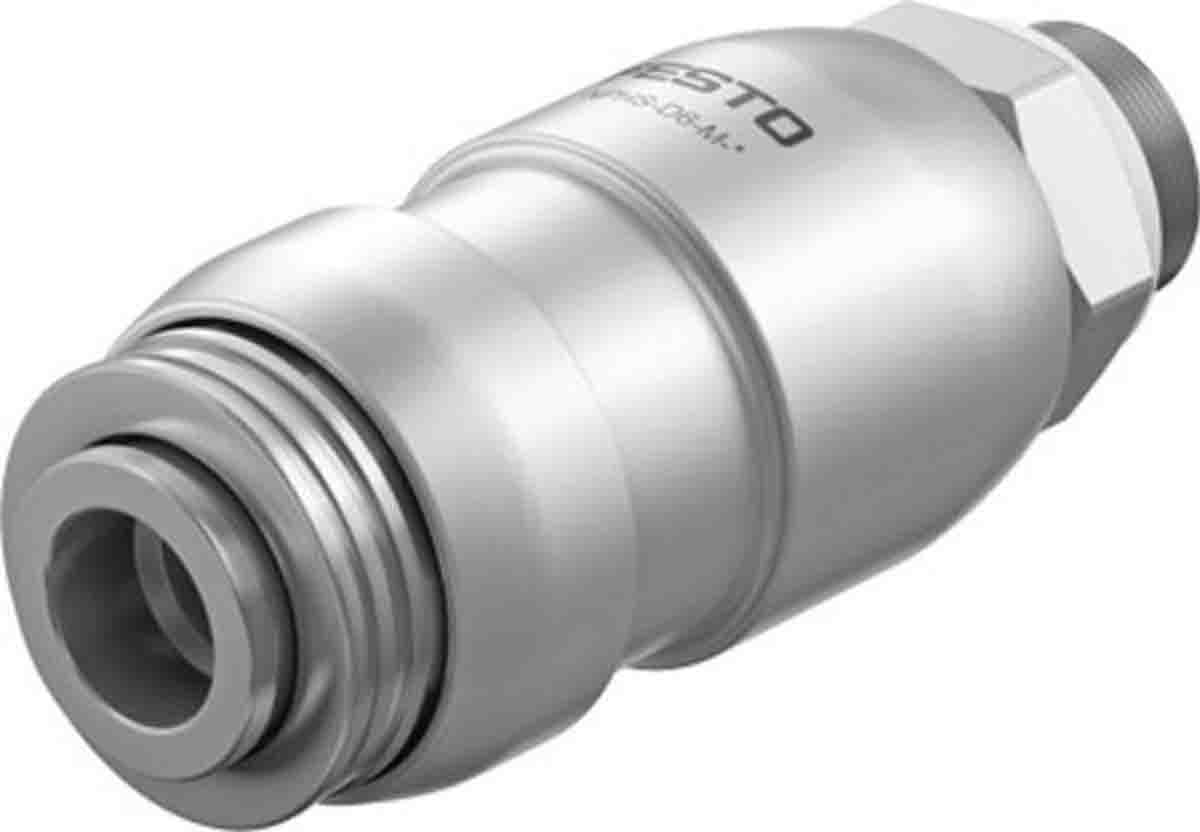 Festo Male Pneumatic Quick Connect Coupling, Threaded