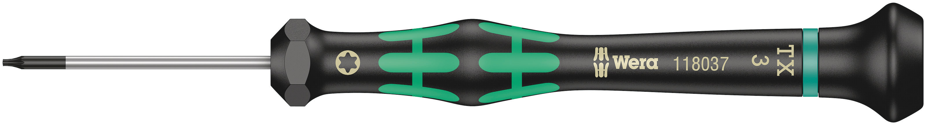 Wera Torx Precision Screwdriver, T3 Tip, 40 mm Blade, 137 mm Overall
