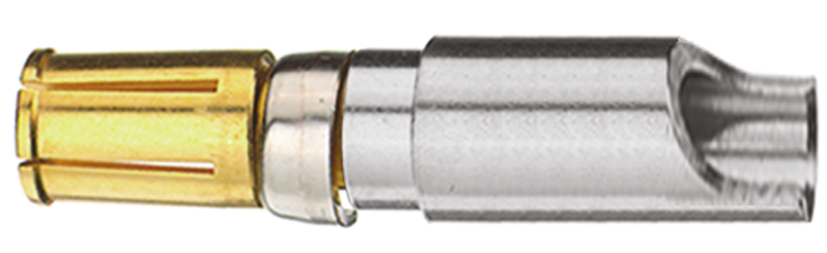 FCT from Molex, FMP Series, Female Solder D-Sub Connector Power Contact, Gold over Nickel Socket, 12 → 8 AWG
