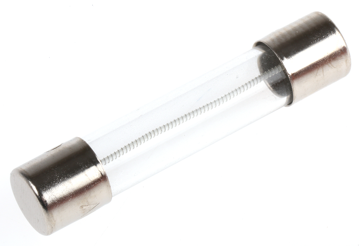 RS PRO 500mA T Glass Cartridge Fuse, 6.3 x 32mm