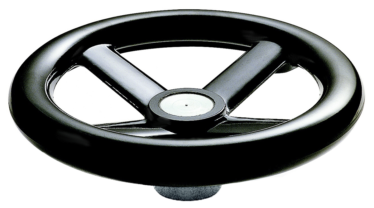 RS PRO Black Hand Wheel, 160mm diameter