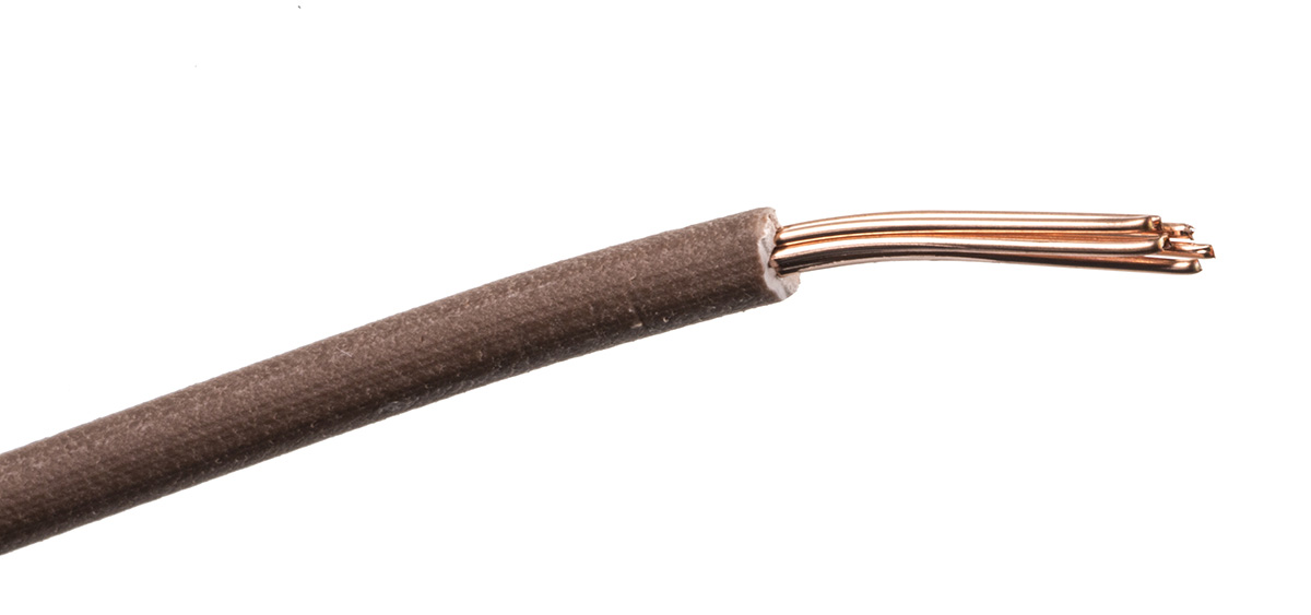 Prysmian 6491B Series Brown 1.5 mm² Hook Up Wire, 7/0.53 mm, 100m, 20147310