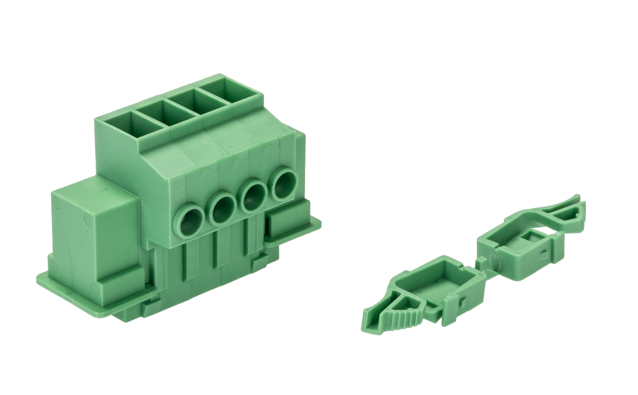 Phoenix Contact, 7.62mm Pitch, DFK-PC 5/ 4-ST-7.62, 4 Way, , Pluggable Terminal Block, Feed Through Plug, Cable Mount,