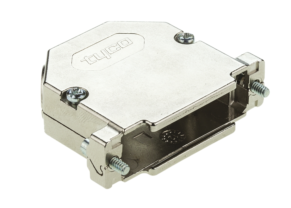 TE Connectivity Amplimite HD-20 Series Gadolinium Zinc Angled D Sub Backshell, 25 Way