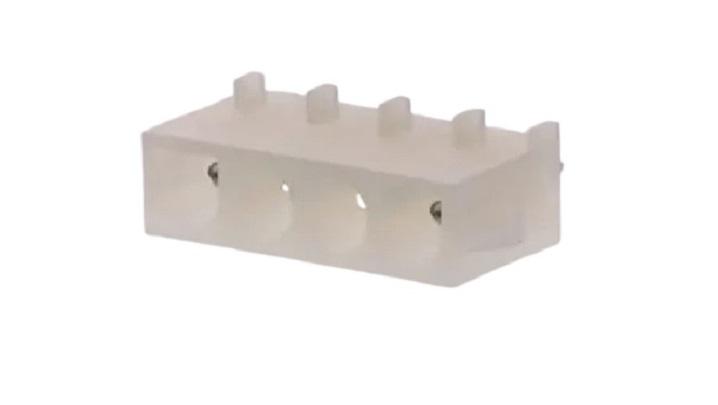 Molex 42002 Series Vertical Through Hole PCB Header, 4 Contact(s), 6.35 mm Pitch, 1 Row, Shrouded