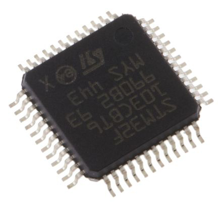 STMicroelectronics STM32F042C6T6, 32 bit ARM Cortex M0, STM32F042C6 Microcontroller, 48 MHz, 32kB FLASH, 48-Pin LQFP