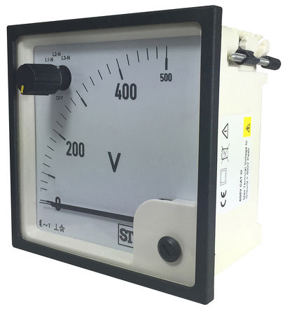 Sifam Tinsley SS74 Series Analogue Voltmeter AC, 68 x 68 mm