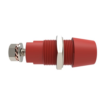 Schutzinger Red Female Banana Connector, 4 mm Connector, M4 Thread Termination, 32A, 1.5 kV dc, 1 kV dc, 600 V dc,