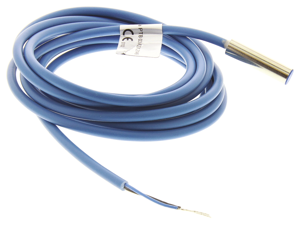 Baumer Inductive Smooth Barrel Proximity Sensor, 1.5 mm Detection, NAMUR, 5 → 30 V dc