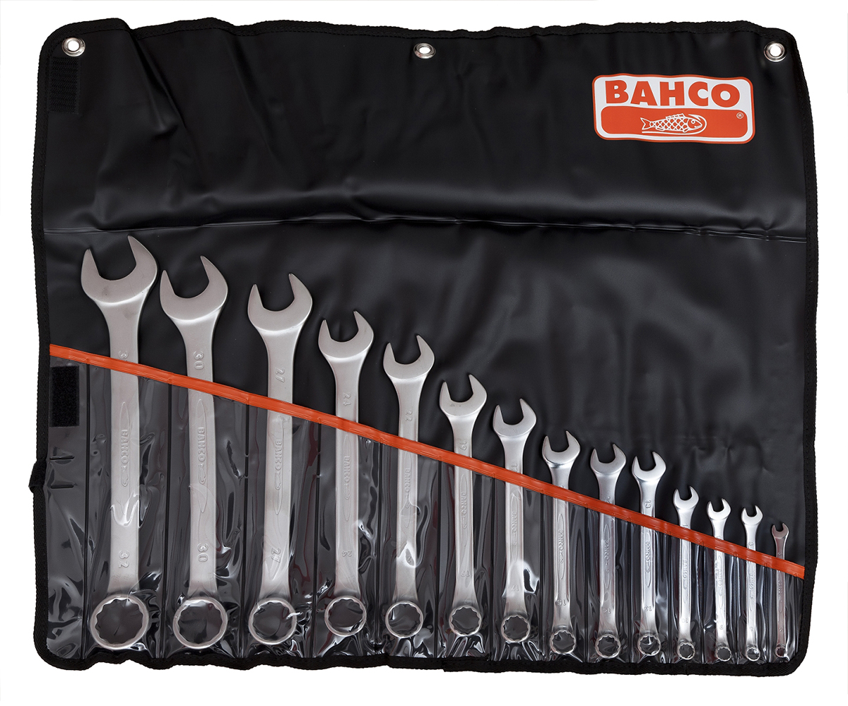 Bahco 111M Series 17-Piece Spanner Set, 8 → 32 mm, Alloy Steel