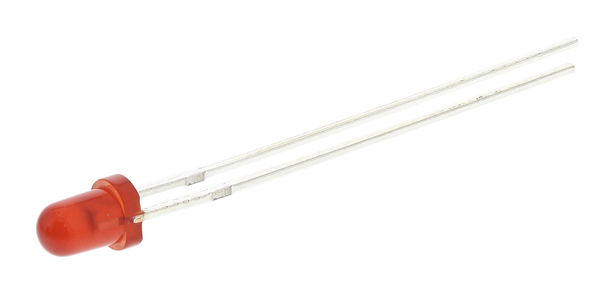Wurth Elektronik2.4 V Red LED 3mm Through Hole, WL-TMRC 151031SS04000