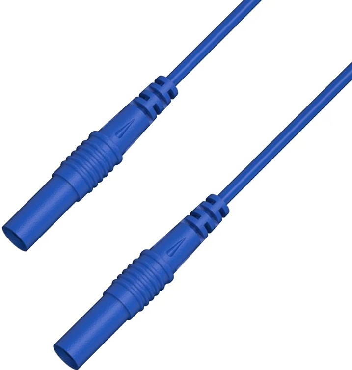 RS PRO Test Leads, 2.5A, 50V, Blue, 25cm Lead Length