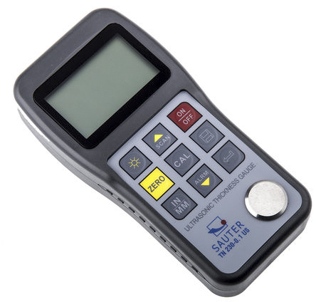 Sauter TN 230-0.1 US Thickness Meter, 1.2mm - 230mm, ±0.5 % Accuracy, 0.1 mm Resolution, Digital Display