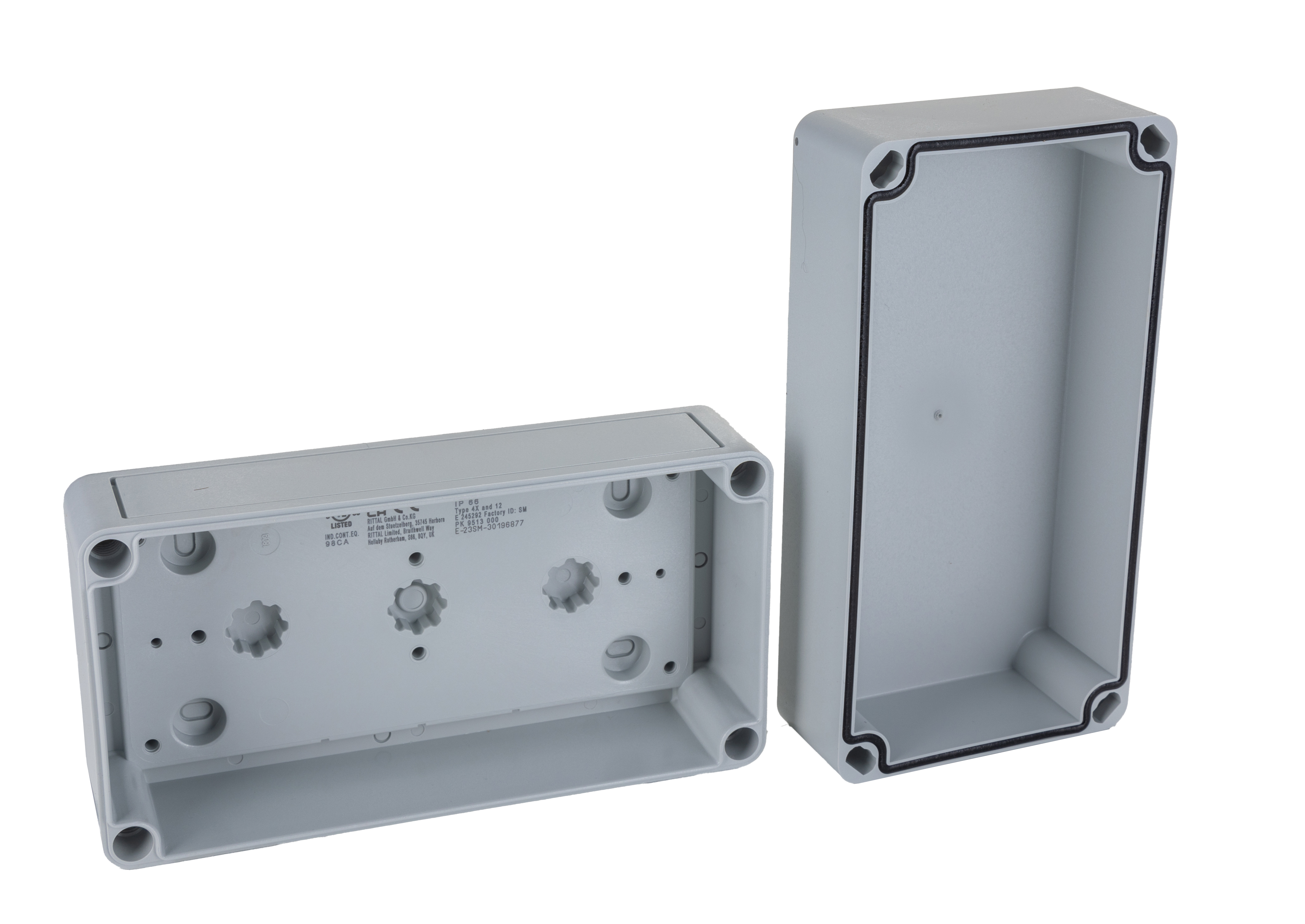 Rittal PK Series Polycarbonate Wall Box, IP66, 94 mm x 94 mm x 81mm