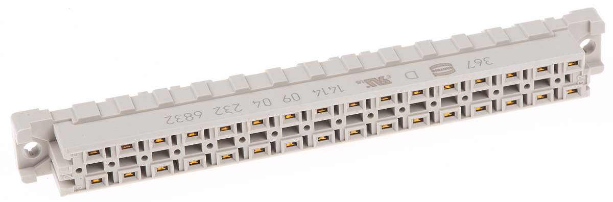 HARTING 09 04 32 Way 5.08mm Pitch, Type D Class C2, 2 Row, Straight DIN 41612 Connector, Socket