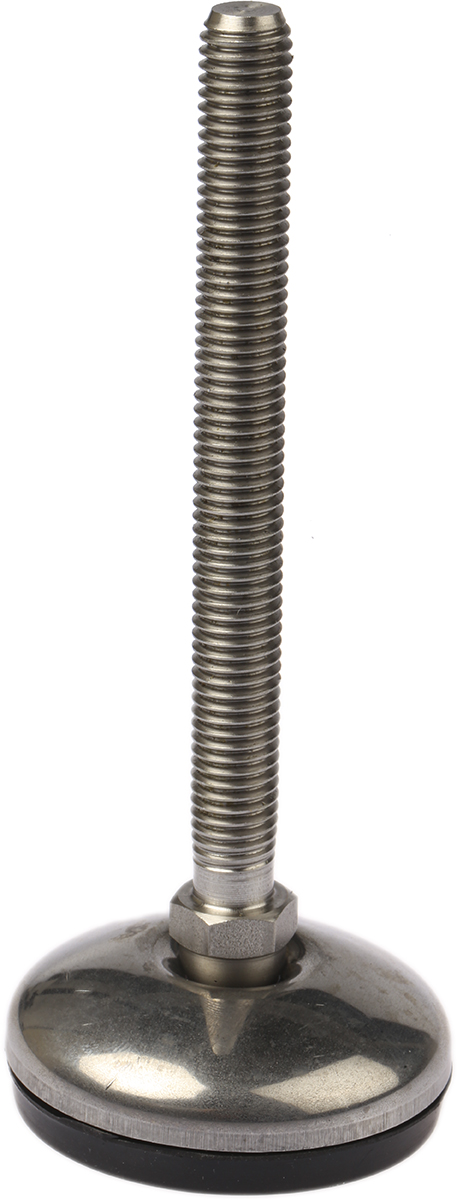 Nu-Tech Engineering M10 Stainless Steel Adjustable Foot, 350kg Static Load Capacity 3.5° Tilt Angle