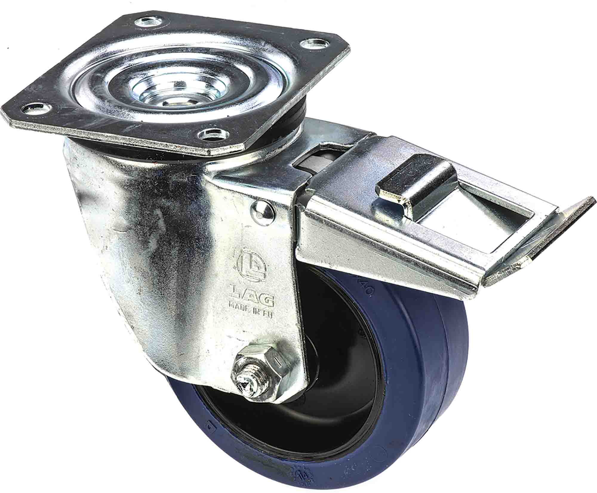 LAG Braked Swivel Castor Wheel, 180kg Capacity, 125mm Wheel