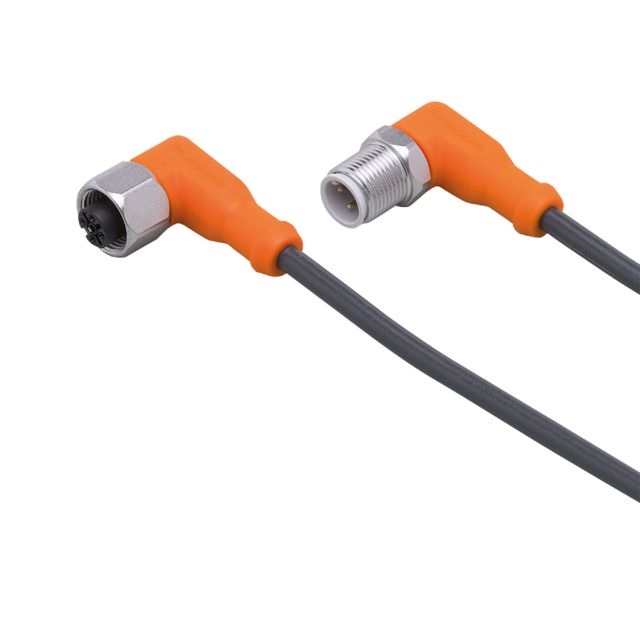 ifm electronic Male 1 way M12 to Female 1 way M12 Actuator/Sensor Cable, 0.6 m